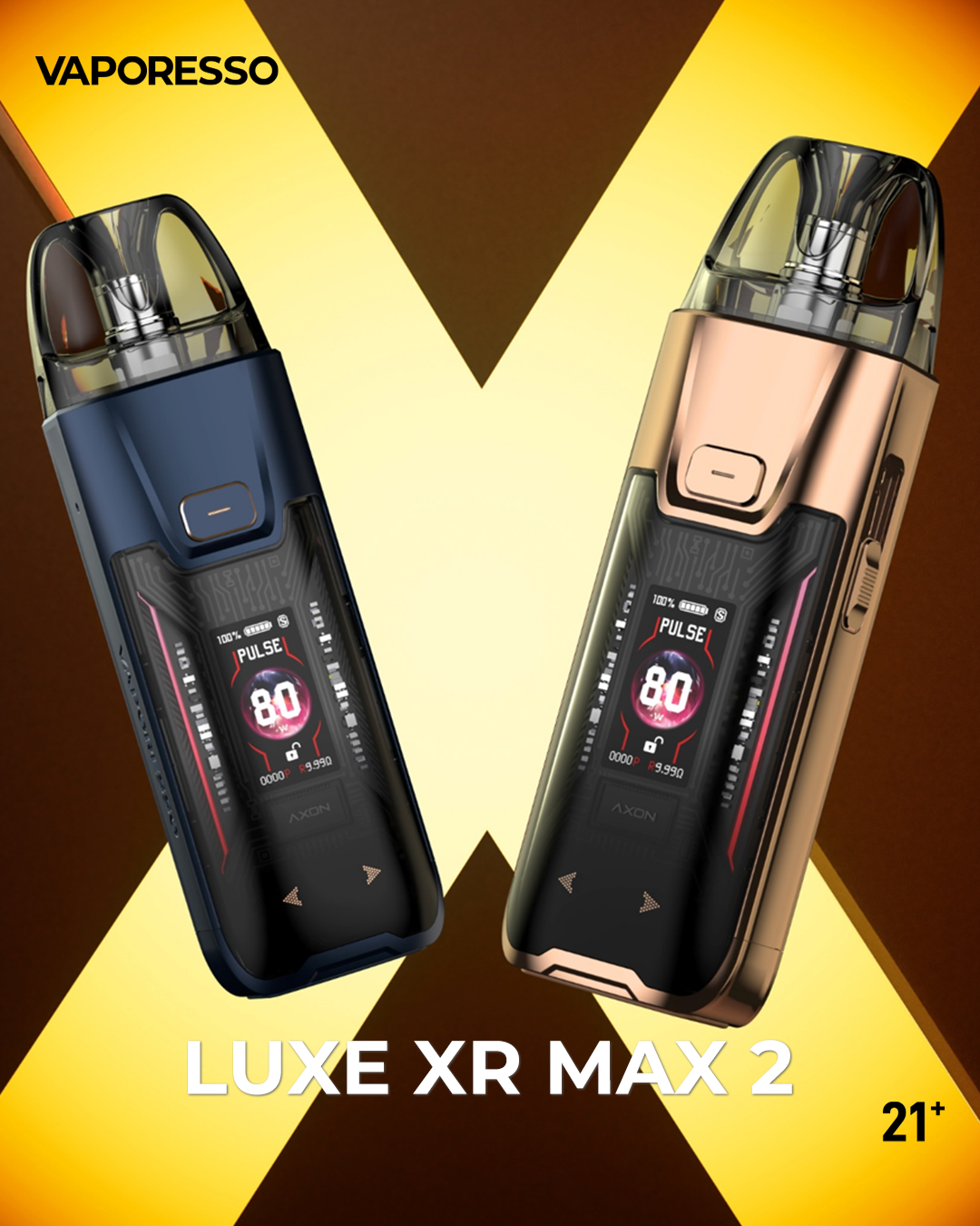 Vaporesso LUXE XR Max 2 Pod Vape Kit – Front View with Display